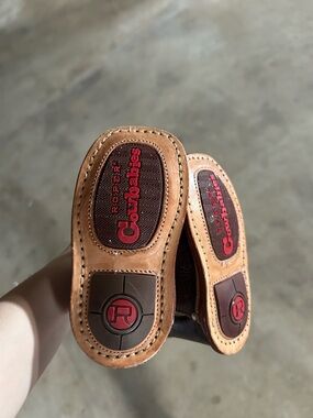 Roper Tan Baby Cowboy Boots with Red Accents
